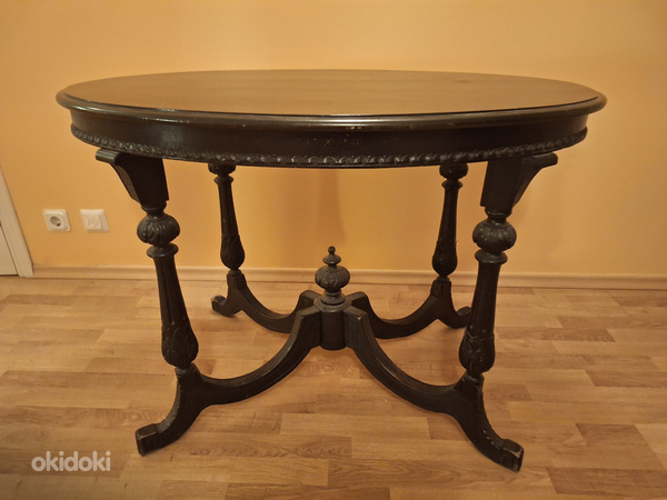 Müüa laud (antiik, täispuit) (foto #2)