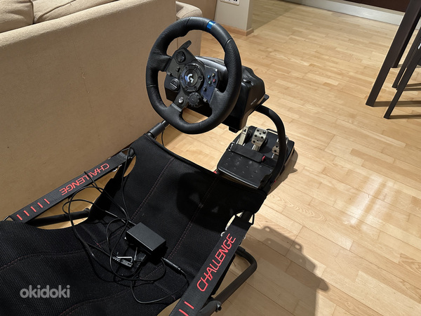 Руль Logitech G923 + раллийное кресло Playseat challenge (фото #1)