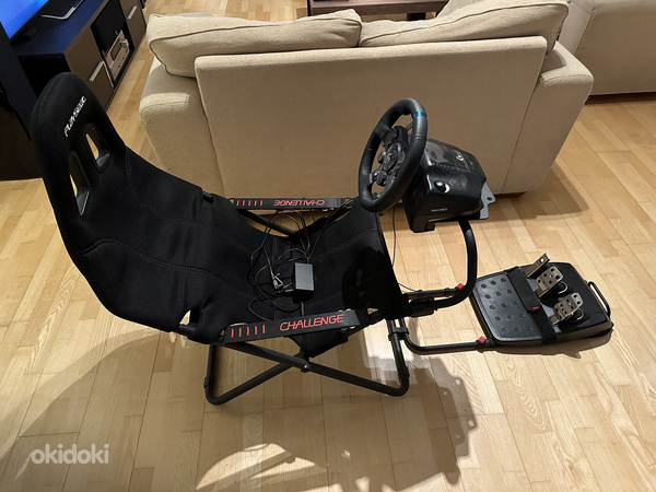 Руль Logitech G923 + раллийное кресло Playseat challenge (фото #2)