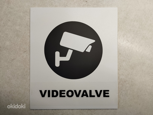 Табличка "Videovalve"