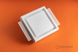 Вентиляционная панель Ergovent KVADRO 100мм / 125мм
