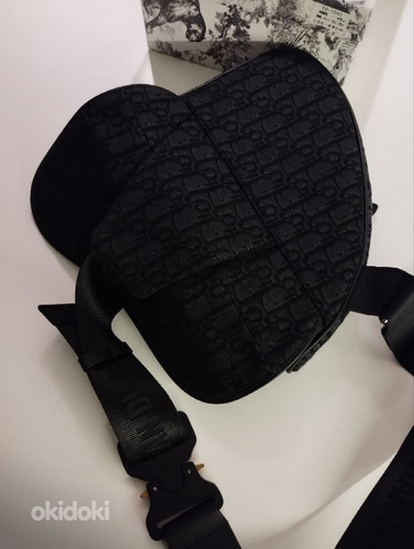 Dior Saddle Bag Oblique Jacquard Black (foto #3)