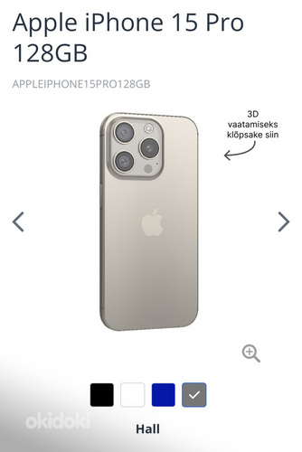 Apple iPhone 15 Pro 128GB Куплено 19.06.24 (фото #1)