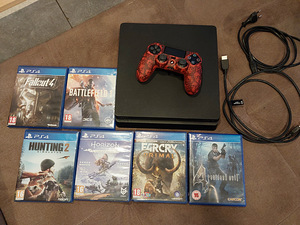 Playstation 4 (1TB) ja 6 mängu (1 foto / 1)