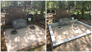 Matmispaikade korrastamine piirdeaedade, monumentide, kivide puhastamine (2 foto / 2)