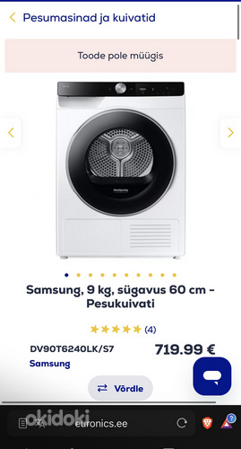Samsung 9kg Pesukuivati