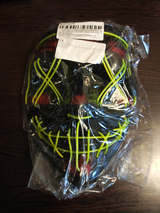 Mask LED (töötab patareiga) (2 foto / 2)