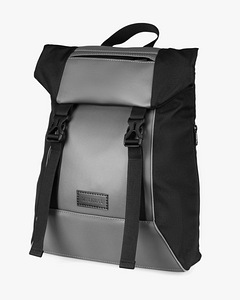 Seljakott Milinal "Shuttle roll mini", polüester must (5 foto / 7)
