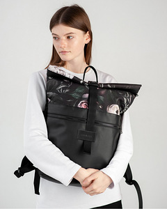 Seljakott Milinal "Rolltop", trükitud lilleline (7 foto / 9)