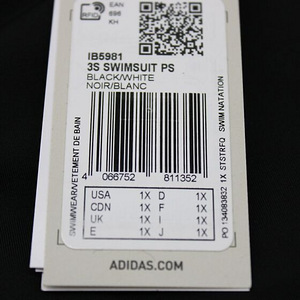 Naiste Ujumistrikoo/ UUS/ ADIDAS/ 46-48/ must-valge (9 foto / 10)