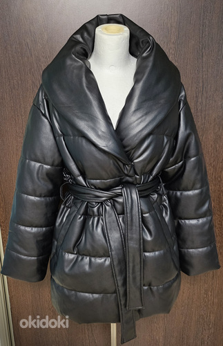 Новая куртка из искусственной кожи, размер XS-M. (фото #2)