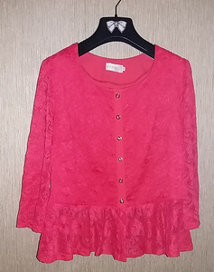 Pluus, korallvärv, suurus 44 / XL (3 foto / 3)