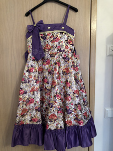 Новое двухслойное праздничное платье 146-152 см