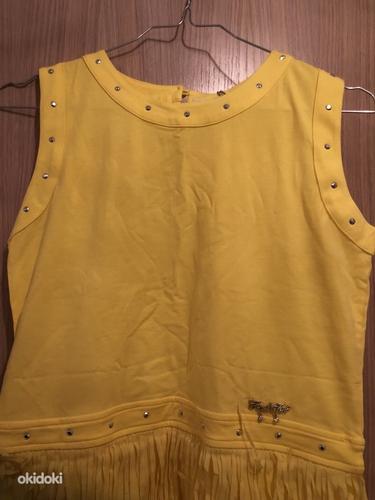 Новое желтое платье, размер XS-164 см (фото #2)