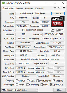 MSI Radeon RX 580 Gaming X 8 (4 foto / 4)