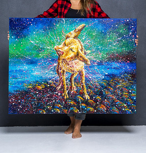 Õlimaal "Rõõm" lõuendil 90x120cm (1 foto / 1)