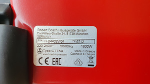 Elektrigrill Bosch 1800W (2 foto / 4)