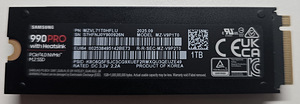 Samsung 990 PRO with Heatsink 1TB SSD M.2 PCI Express 4.0 NV (1 foto / 2)