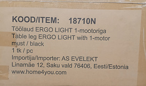 НОВЫ Письменный стол ERGO LIGHT с 1 мотором 120x60 (4 фото из 5)