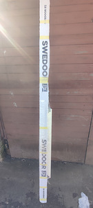Ukselengi kompl.sirge valge 93mm 8x21 swedoor (2 foto / 3)
