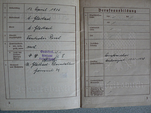 Tööraamat, Saksamaa,1935.a (3 foto / 3)