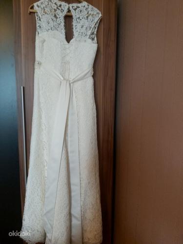 Свадебное платье, размер L + фата + подъюбник (фото #3)