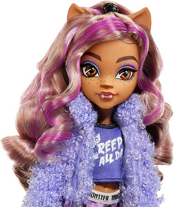 MONSTER HIGH Puppe und Sleepover Zubehör, Clawdeen Wolf Pupp (2 foto / 5)