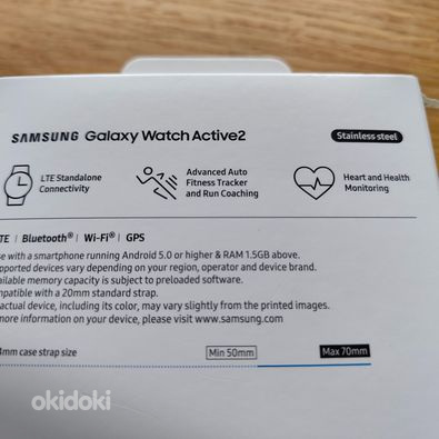 Samsung Galaxy Watch Active 2 LTE 44 мм, черный, нержавеющая сталь (фото #3)
