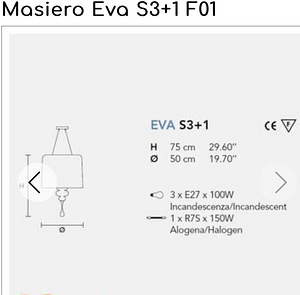 Masiero Eva люстра (6 фото из 6)