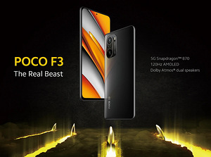 Xiaomi POCO F3 Sinine 6GB/128GB 5G EU uus pakendis, garantii (9 foto / 10)