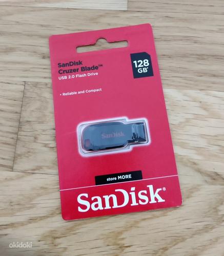 Новая флешка SanDisk 128 гб (фото #1)