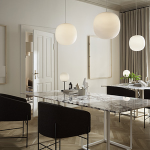 Taani disain! Minimalistlik opaalklaasist laelamp Lantern (4 foto / 7)