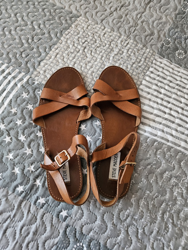 Кожаные женские босоножки. Sandals.