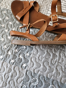 Кожаные женские босоножки. Sandals. (4 фото из 5)