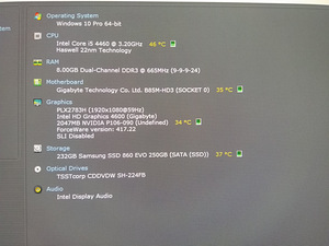 I5-4460/H81M/8GB/SSD 250GB/Nvidia P106-090 6GB (2 foto / 9)