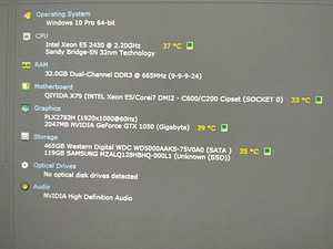 Xeon E5-2430/X79/32GB RAM/SSD 128GB/HDD 500GB/GTX 1050OC 2GB (2 foto / 10)