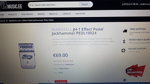 MARSHALL JH-1 THE JACKHAMMER EFFECT PEDAL (6 foto no 6)