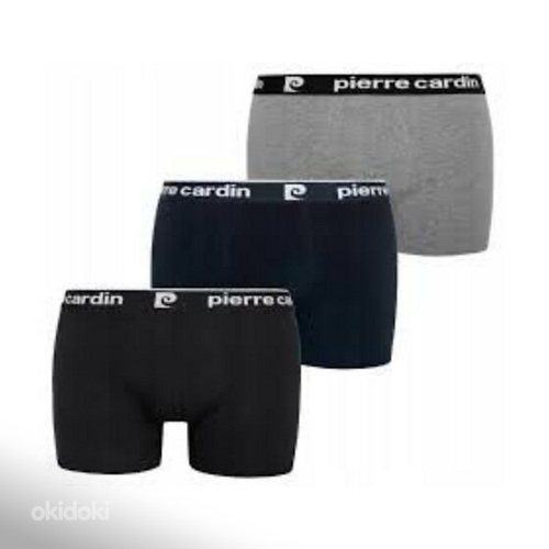 Aluspesu meestele Pierre Cardin Boxer,must/hall/sinine,3tk