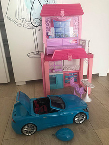 Barbie kokkupandav maja ja Bratz electric auto