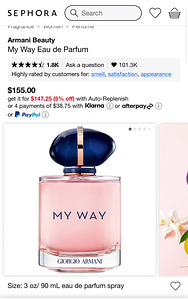 Giorgio armani My Way Eau de Parfum 90ml naistele. (5 foto / 5)