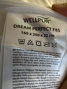 Матрац DREAM PERFECT F85 WELLPUR (1 фото из 1)
