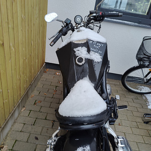 Mootorratas Yamaha XJ900s bobber kardaaniga (8 foto / 10)