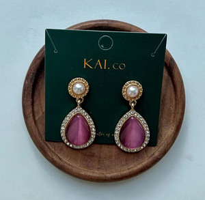 Фиолетовые подвесные серьги / kõrvarõngad (2 фото из 2)