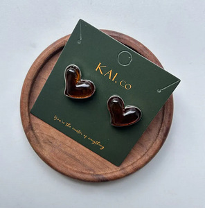 The Baltic Amber Heart / kõrvarõngad (1 foto / 2)
