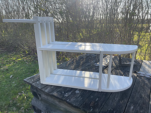 AINULAADNE Käsitöö riiul / dekoratiivriiul (valge, värskelt (1 foto / 5)