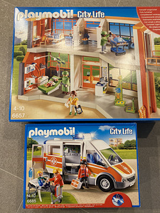 Playmobil детская больница и скорая помощь