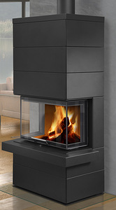 Kamin CARA CS N 03 metall, ülestõstetava uksega, Slim (2 foto / 4)