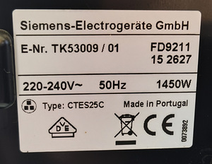 Siemens Surpresso compact TK 53009 (5 foto / 5)