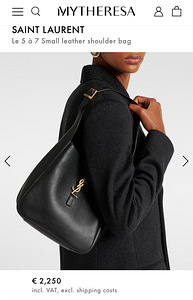 Saint Laurent nahast Le 5 à 7 Supple small käekott (1 foto / 6)