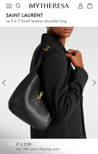 Saint Laurent nahast Le 5 à 7 Supple small käekott